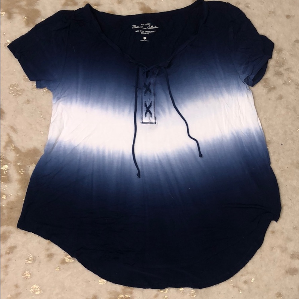Hollister lace up top